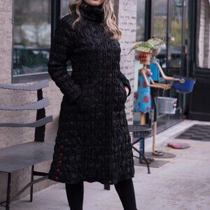 UBU Black Reversible Coat Water Repelant, Size small